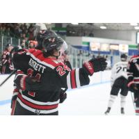 Will Arquiett reacts after an Aberdeen Wings goal