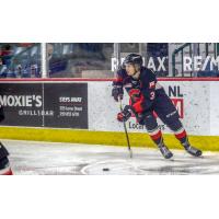 Jaren Brinson of the Prince George Cougars vs. the Vancouver Giants