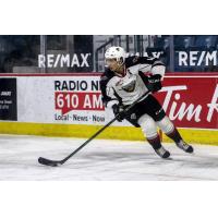 Vancouver Giants defenceman Alex Kannok Leipert vs. the Prince George Cougars