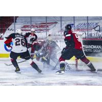 Vancouver Giants goaltender Trent Miner vs. the Prince George Cougars