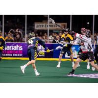 Lyle Thompson unleashes a shot for the Georgia Swarm
