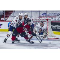 Vancouver Giants centre Eric Florchuk vs. the Kamloops Blazers