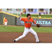 Dayton Dragons third baseman Juan Martinez