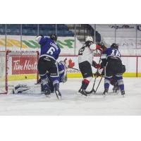 Prince George Cougars centre Ethan Browne scores vs. the Victoria Royals