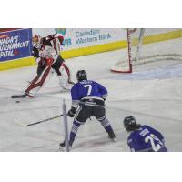 Prince George Cougars goaltender Taylor Gauthier vs. the Victoria Royals