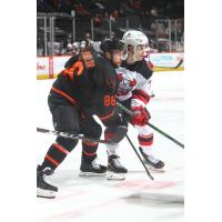 Lehigh Valley Phantoms center Chris Mueller vs. the Binghamton Devils