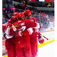 Allen Americans goal celebration