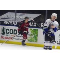 Vancouver Giants centre Kaden Kohle reacts vs. the Victoria Royals
