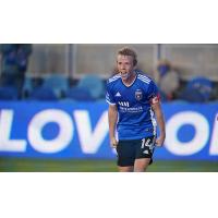 Jackson Yueill of the San Jose Earthquakes celebrates after scoring one of his two goals on Saturday