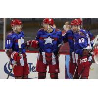 Allen Americans in Captain America jerseys