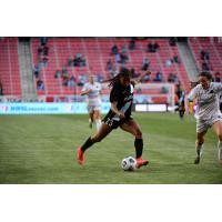 NJ/NY Gotham FC forward Midge Purce vs. Allysha Chapman of the Houston Dash