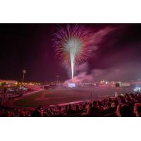 Fireworks over FirstEnergy Stadium, home of the Reading Fightin Phils