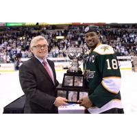 Max Fortunus with the Texas Stars