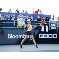 Teen phenom Marta Kostyuk made her Washington Kastles WTT debut in DC at Union Market in 2019
