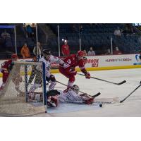 Allen Americans pressure the Rapid City Rush