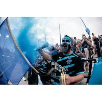 Colorado Springs Switchbacks FC fans cheer on the team