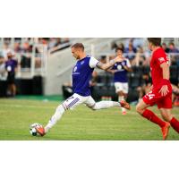 Louisville City FC forward Cameron Lancaster