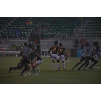 Birmingham Legion FC plays in the rain