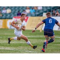 NOLA Gold with the ball against Rugby United New York