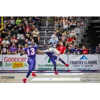 Sioux Falls Storm defend against the Frisco Fighters