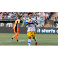 Chofis celebrates his fourth goal of the season for the San Jose Earthquakes