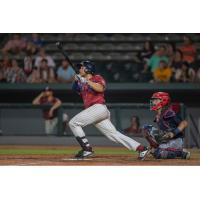 Kansas City Monarchs' Daniel Wasinger hits his first home run