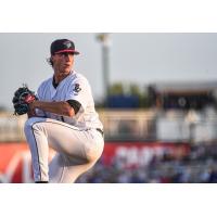 Pensacola Blue Wahoos pitcher Kyle Nicolas vs. the Montgomery Biscuits