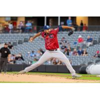 Kansas City Monarchs Justin Donatella against the Chicago Dogs