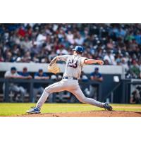 Syracuse Mets starting pitcher Adam Oller struck out a career-high 13 batters