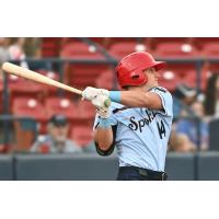 Spokane Indians catcher Austin Bernard