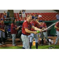 The Kansas City Monarchs celebrate the American Association Southern Division regular season title
