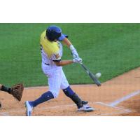 David Thompson hit a game-tying, two-run home run for the Syracuse Mets in the seventh inning on Sunday afternoon