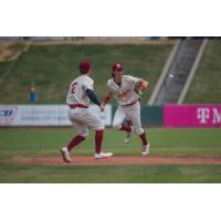 Ryan Grotjohn and Morgan McCullough of the Kansas City Monarchs vs. the Houston Apollos