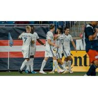 South Georgia Tormenta FC reacts after Azaad Liadi's goal