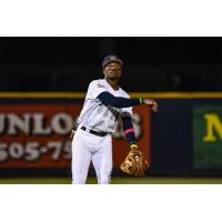 Demetrius Sims of the Pensacola Blue Wahoos