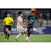 Colorado Springs Switchbacks FC with possession vs. Real Monarchs SLC