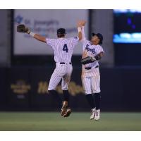 Trey Sweeney and Jasson Dominguez of the Tampa Tarpons