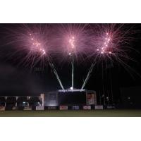 Fireworks over George M. Steinbrenner Field, home of the Tampa Tarpons