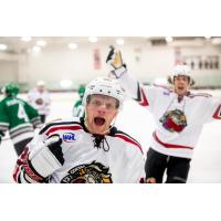 Odessa Jackalopes react after a goal