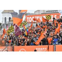 Forge FC fans enjoy a game at Tim Hortons Field