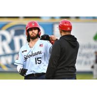 Spokane Indians right fielder Niko Decolati