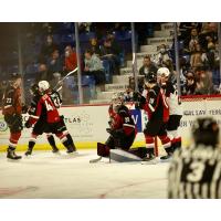 Vancouver Giants goaltender Jesper Vikman vs. the Prince George Cougars