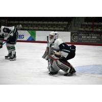 North Iowa Bulls goaltender Hunter Garvey