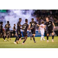 FC Tulsa celebrate a goal