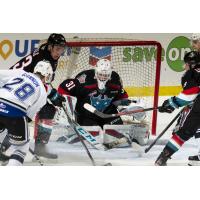 Kelowna Rockets goaltender Cole Tisdale