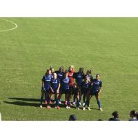 North Carolina Courage pose before their match with NJ/NY Gotham FC