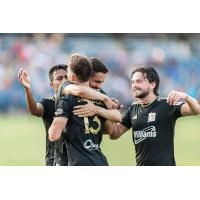 FC Tulsa celebrates a goal