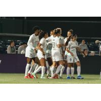 NJ/NY Gotham FC reacts after Midge Purce's goal against Kansas City