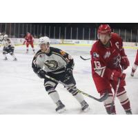 Chad Costello of the Allen Americans (right)