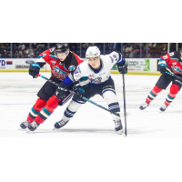 Victoria Royals centre Brayden Schuurman vs. the Kelowna Rockets